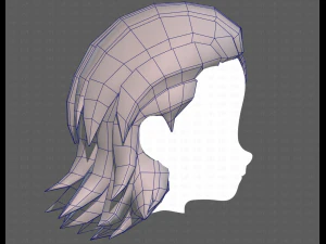 Base Hair for Boy V13 3D Model