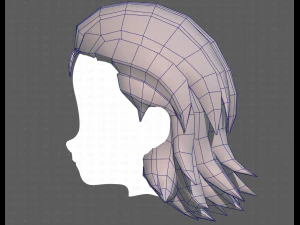 Base Hair for Boy V13 3D Model