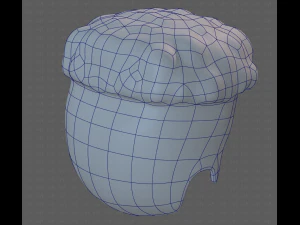 Base Hair for Boy V14 3D Model