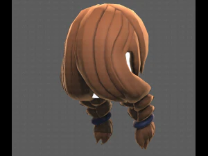 Base Hair for girl V15 3D Model