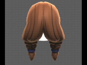 Base Hair for girl V15 3D 모델
