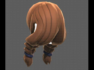 Base Hair for girl V15 3D Model