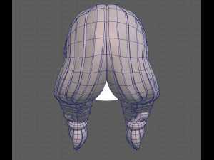 Base Hair for girl V15 3D 모델