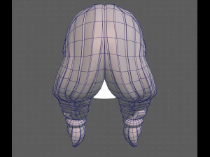 Base Hair for girl V15 3D Model