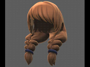 Base Hair for girl V15 3D Model