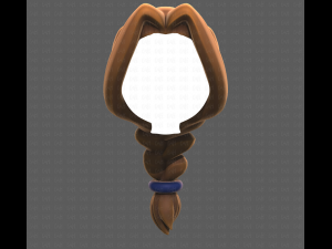 Base Hair for girl V16 3D मॉडल