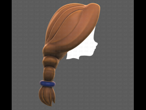 Base Hair for girl V16 3D मॉडल