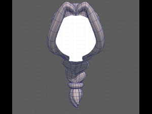 Base Hair for girl V16 3D मॉडल