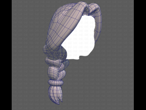 Base Hair for girl V16 3D मॉडल
