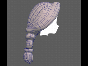 Base Hair for girl V16 3D मॉडल