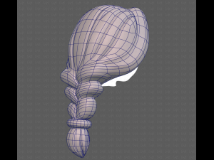 Base Hair for girl V16 3D मॉडल