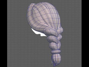 Base Hair for girl V16 3D मॉडल