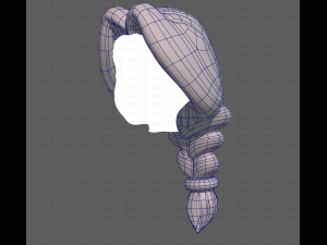 Base Hair for girl V16 3D मॉडल