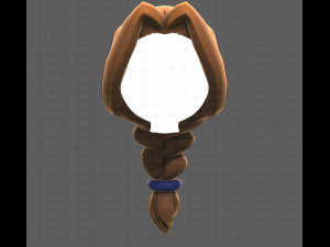 Base Hair for girl V16 3D मॉडल