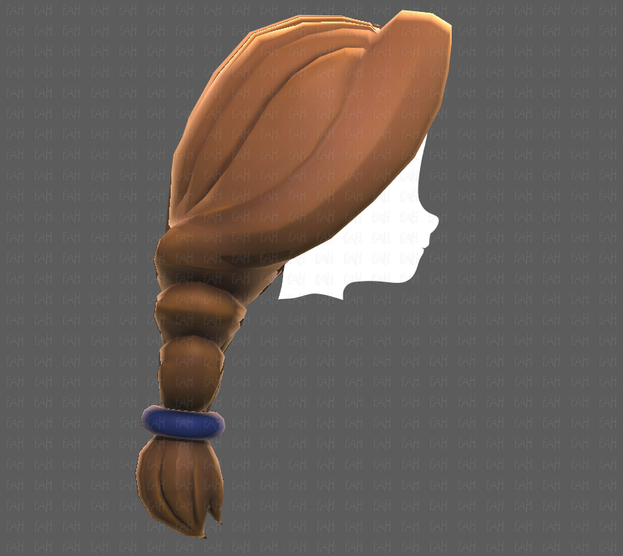 Shimmering Brown French Braids - Roblox
