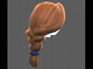 Base Hair for girl V16 3D मॉडल
