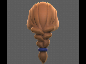 Base Hair for girl V16 3D मॉडल