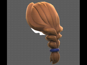 Base Hair for girl V16 3D मॉडल