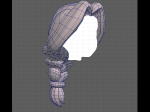 Base Hair for girl V16 3D मॉडल