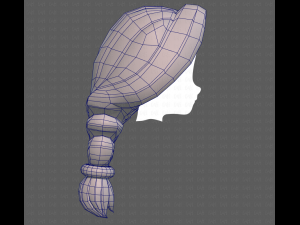 Base Hair for girl V16 3D मॉडल