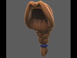 Base Hair for girl V16 3D मॉडल