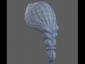 Base Hair for girl V16 3D मॉडल