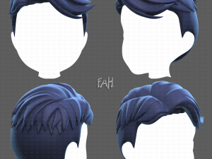 Base Hair for Boy V16 3D मॉडल
