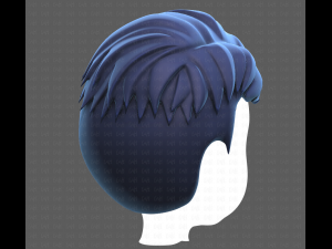 Base Hair for Boy V16 3Dモデル