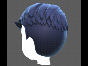 Base Hair for Boy V16 3Dモデル