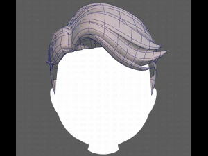 Base Hair for Boy V16 3D Model
