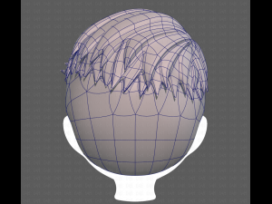 Base Hair for Boy V16 3Dモデル