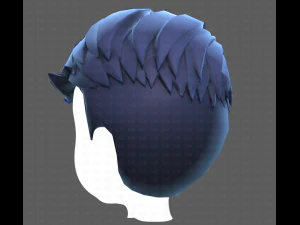 Base Hair for Boy V16 3D Model