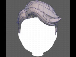 Base Hair for Boy V16 3Dモデル