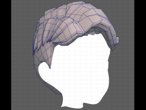 Base Hair for Boy V16 3Dモデル