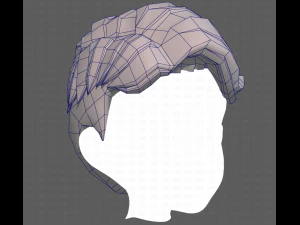Base Hair for Boy V16 3D Model