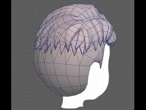 Base Hair for Boy V16 3D Model