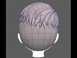Base Hair for Boy V16 3Dモデル