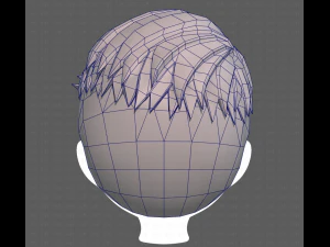Base Hair for Boy V16 3D Model