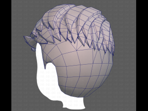 Base Hair for Boy V16 3Dモデル