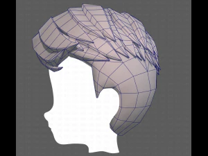 Base Hair for Boy V16 3D Model