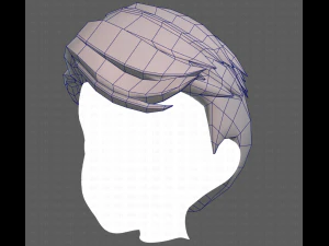 Base Hair for Boy V16 3D Model