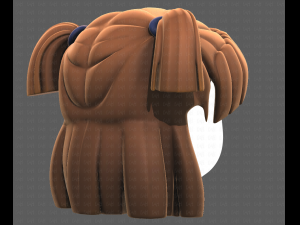 Base Hair for girl V17 Modelo 3D