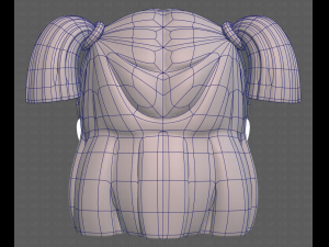 Base Hair for girl V17 Modelo 3D
