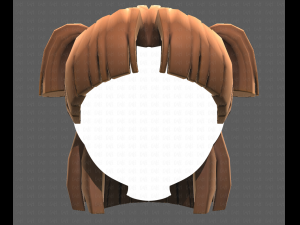 Base Hair for girl V17 Modelo 3D