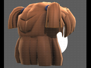 Base Hair for girl V17 Modelo 3D