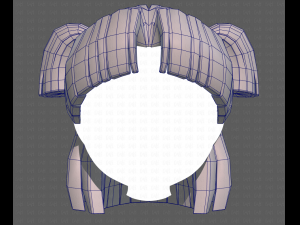 Base Hair for girl V17 Modelo 3D