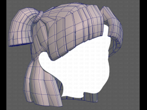 Base Hair for girl V17 Modelo 3D