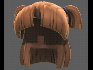 Base Hair for girl V17 Modelo 3D