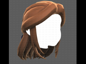 Base Hair for girl V18 3D Model
