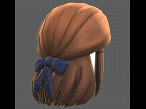 Base Hair for girl V18 3D Model